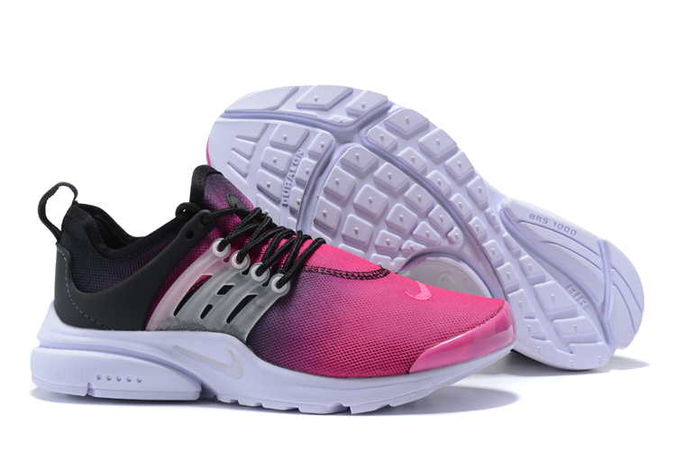 Women Nike Air Presto Hot Pink Black Shoes - Click Image to Close